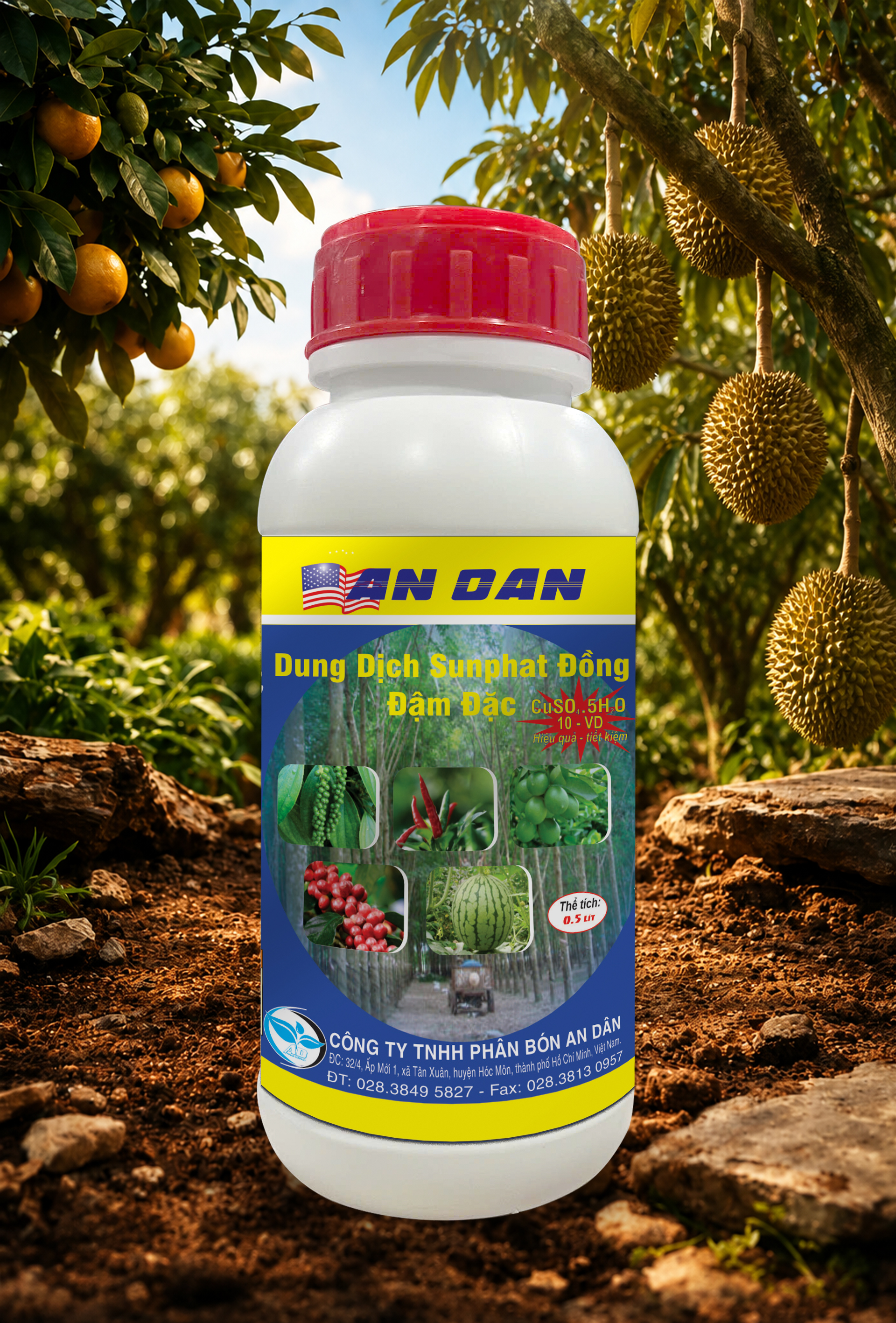 DUNG DỊCH SULPHATE ĐỒNG ĐẬM ĐẶC 500ML
